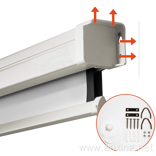 Ceiling mount portable outdoor price of projector screen